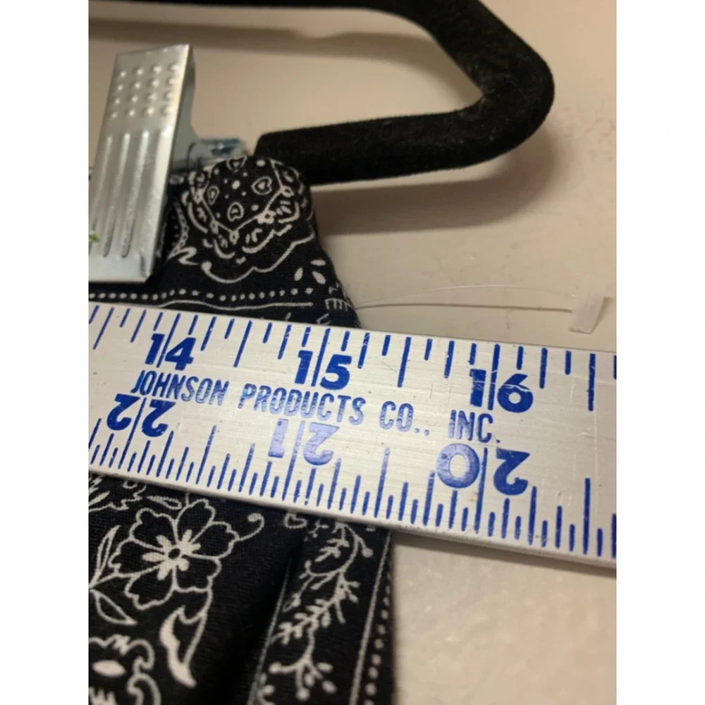 Talbots‎ Medallion Bandana Skirt Womens 10 Black White Excellent Cotton A-Line